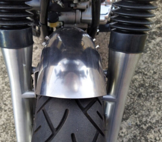 BR Frontfender univers. + Yamaha XVS 650 /1100 Custom - "Steel raw" Roadkiller "shorty" kurz / mit Halter