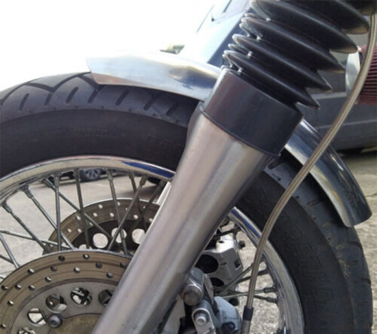 BR Frontfender univers. + Yamaha XVS 650 /1100 Custom - "Steel raw" Roadkiller "shorty" kurz / mit Halter