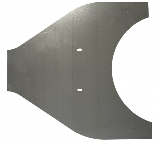 BR Rahmenplatte - flach - 2mm / roh / für Schwingsattel / Yamaha XVS 1100 Classic - Heckfender