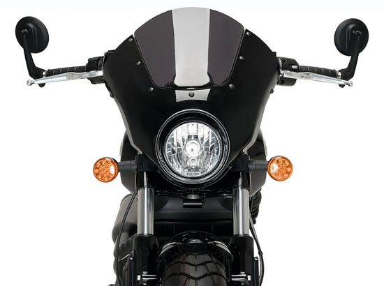 Preview: Neu: BATWING - Windshield  / Frontverkleidung - Scheibe Klarglas / schwarz-glanz / Indian Scout / Teilegutachten (TGA)