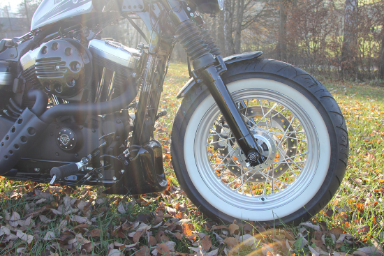 CW - HD-Frontfender - Sportster "Bobber" / ABS - schwarz - lackierfähig / HARLEY Spo 48 - bis 2015 / Tüv