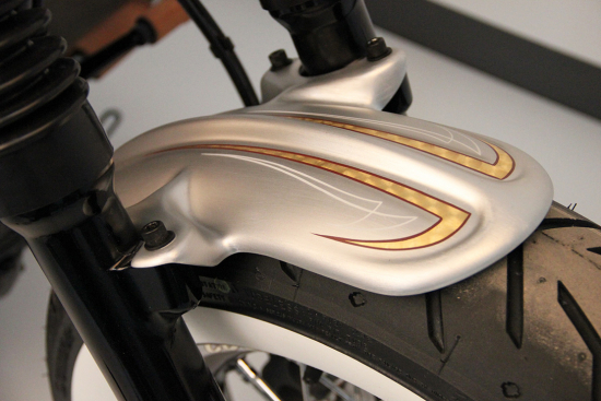 CW - HD-Frontfender - Sportster "Old School" / ABS - schwarz - lackierfähig / HARLEY Spo 48 - bis 2015 / Tüv