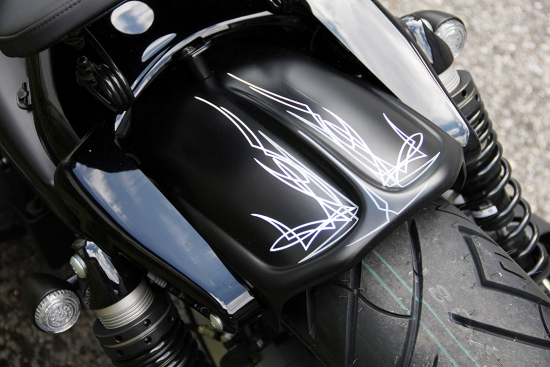 CW - HD-Heckfender Sportster - "Oldschool" / ABS - schwarz - lackierfähig / ab 2004