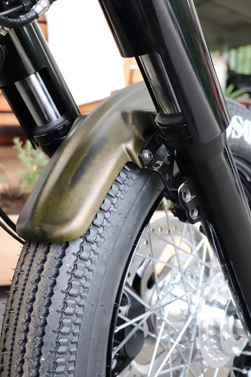 CW - Frontfender -  Old School - schwarz glänzend / HD Softail - Street Bob + Standard - ab 2018 / TÜV - Kopie