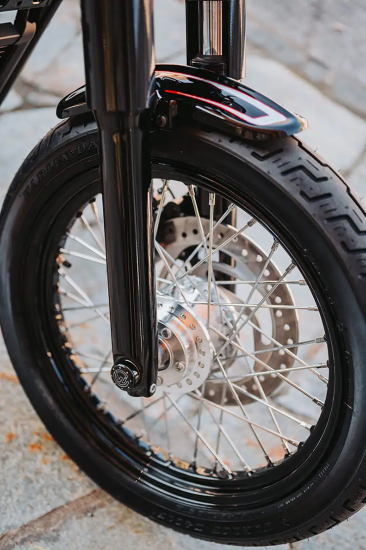 CW - Frontfender -  Old School - schwarz glänzend / HD Softail - Street Bob + Standard - ab 2018 / TÜV - Kopie