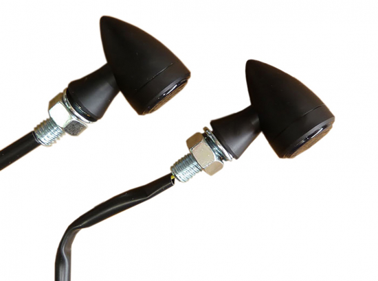 Preview: Nur bei uns: PRO - Kennzeichenhalter - X-Shape - Set: inkl. Reflektor + LED-Leuchte + LED-Blinker / black / Honda CMX 500 / 1100 Rebel