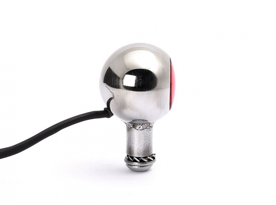 Mini Cyclops - Rücklicht / Edelstahl VA - poliertes Finish / handmade in Germany / ECE