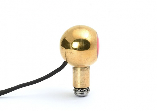 Preview: Mini Cyclops - Rücklicht / Edelstahl VA - Messing / handmade in Germany / ECE