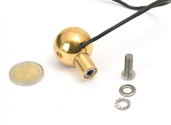 Preview: Mini Cyclops - Rücklicht / Edelstahl VA - Messing / handmade in Germany / ECE