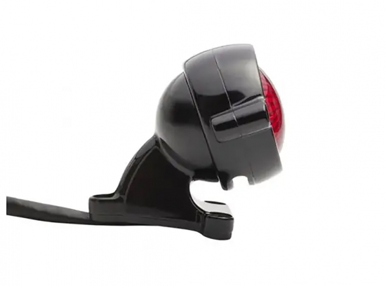 Preview: LED Vintage - Rücklicht - Bullet Style 2 / Schwarz / mit Halter / E-Zeichen