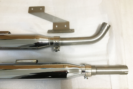Sale: EAGLE IRON SlipOn-Auspuff / Suzuki VZ 800 Marauder / straight cut / silber / 99 - 04 / EG-ABE