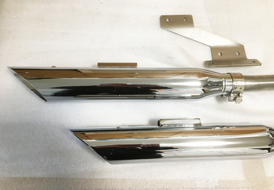 EAGLE IRON SlipOn / Suzuki VZ 800 Marauder / 99 - 04 / slash cut / ceramic matt black / EG-ABE
