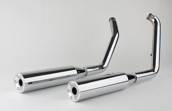 Eagle Iron - Komplettanlage / silber poliert / KAT / HD Breakout + Fatboy - ab 2013 / EG-BE