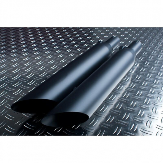 NEU - nur bei uns: Falcon Cromo Line - bis 2002 / ceramic schwarz-matt / Slip-On-Auspuff / Yamaha XVS 1100 + Classic / EG-BE