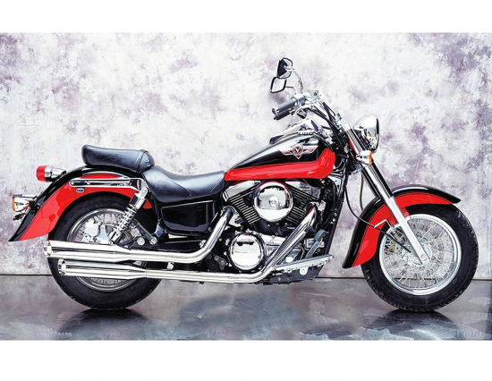 Sale: Eagle Iron SlipOn - Slash Cut - chrom  / Kawasaki VN 1500 / 1600 / "Slash Cut" / EG-BE