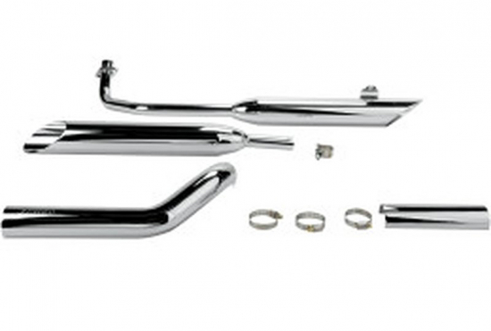 SALE: Cobra Cruiser - Komplettanl. - Slash Cut / silber poliert / Honda VT 750 - RC 50 - Bj. 2004  EG-BE