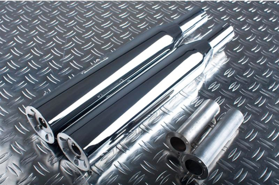 Sale: EAGLE IRON SlipOn-Auspuff / Suzuki VZ 800 Marauder / straight cut / silber / 99 - 04 / EG-ABE