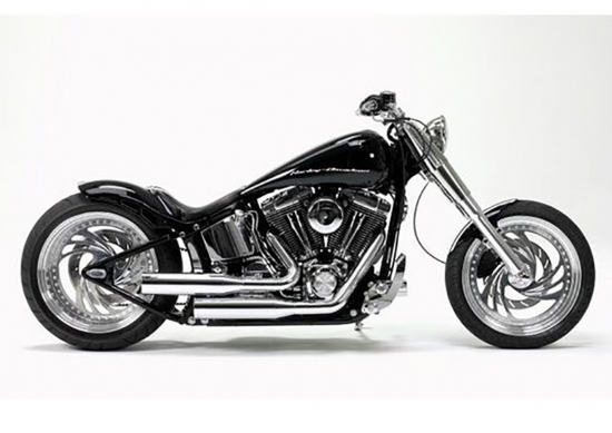 Eagle Iron - Komplettanlage / silber poliert / KAT / HD Breakout + Fatboy - ab 2013 / EG-BE
