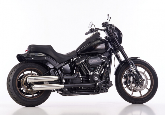 Sound Sale: FALCON Double Groove / Slip On / silber / HD Softail - Low Rider S 117 (FXLRS) 2023 / EG-BE - Kopie