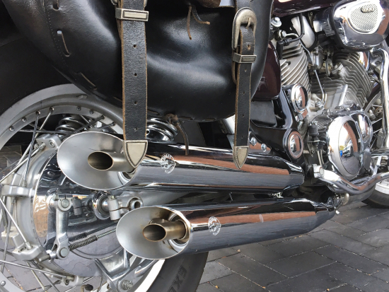Super - Sale: Falcon "Cromo Line" / YAMAHA XV 750 / 1100 Virago / Schalldämpfer / EG-BE