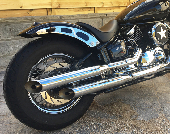 Sale: Nur bei uns: Falcon Cromo Line - ab 2003 / Slip-On-Auspuff / Yamaha XVS 1100 + Classic / EG-BE