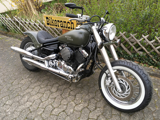 FALCON vorverlg. Fußrasten / 7 cm / Yamaha XVS 650 Custom + Classic / Tüv