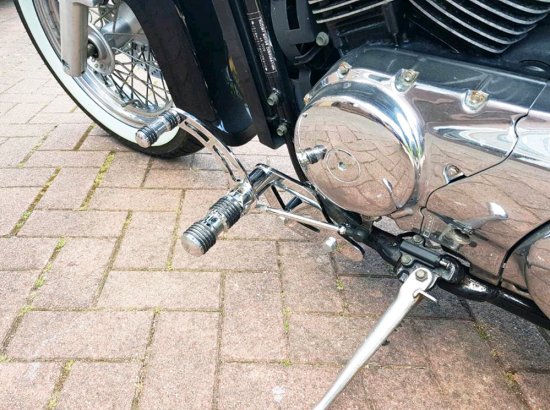 Sale: FALCON vorverlg. Fußrasten / 12 cm / Suzuki VL 800 Intruder / Tüv