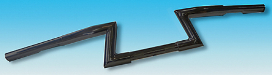 FE - Z-Lenker LOW / 1 1/4 Zoll / H 12 cm - B 87 cm / 3 Loch - schwarz / Tüv