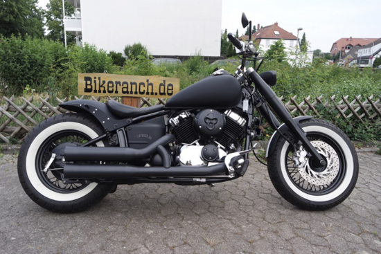 Nur bei uns: Miller - Komplettanlage / KAWASAKI VN 1500 Drifter / schwarz matt / EG-BE