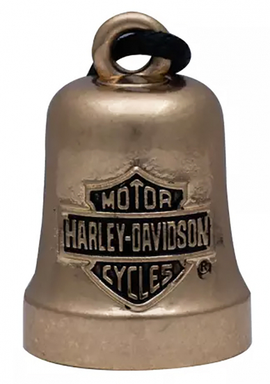 Harley-Davidson - Ride Bell - Gold Bar & Shield - Goldfarben