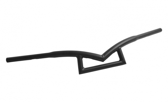 HH Lenker "Poseidon" / 900 mm b x 120 mm h / 1" (25,4 mm) 3 Loch Bohrg. / schwarz glanz - beschichtet - TÜV