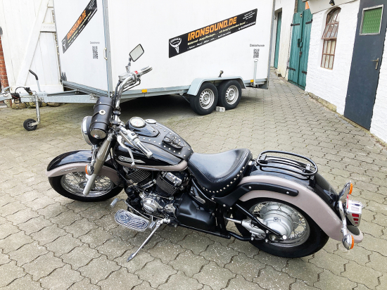 Nur bei uns! BR - Gepäckträger Solorack - Tubular - Yamaha XVS 650 Classic / schwarz glanz
