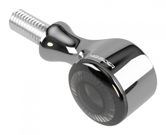 BR BLACK / ALL-IN-ONE / Rücklichtblinker Kombi / Apollo - chrom / dunkles Glas / 1 Paar / E-Zeichen