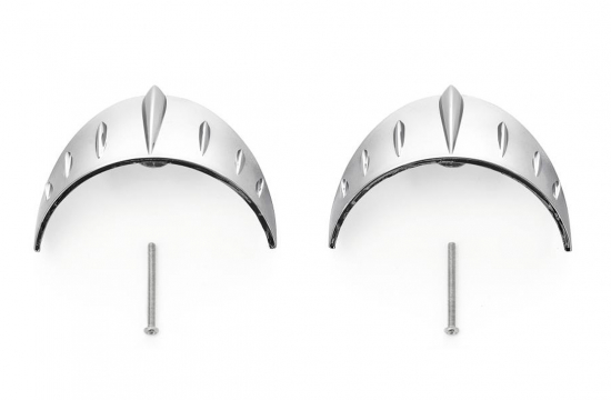 Blinkerschirme / Blinkervisiere / Tech Glide - geschraubt / Yamaha XV / XVS / XVZ / chrom / 1 Paar