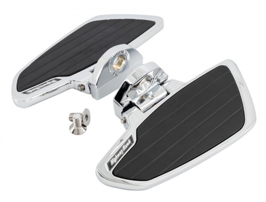 HH Fahrer-Trittbretter / Smooth - Chrom / Honda VT 750 Shadow - Spirit / RC 50/53 / 1 Paar / ABE