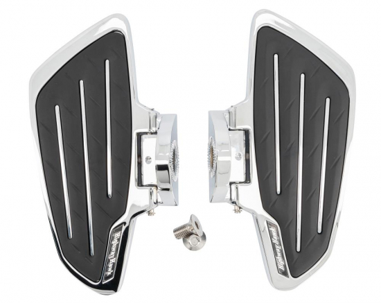 HH Fahrer-Trittbretter / New Tech Glide - chrom / Honda VT 750 ACE C2 / RC 50 - RC 53 / 1 Paar / ABE