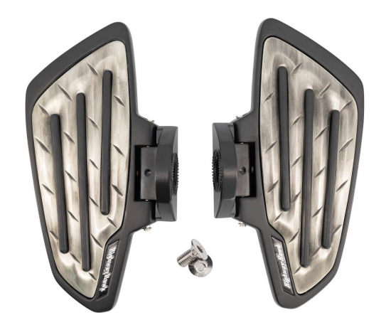 HH Fahrer -Trittbretter / New Tech Glide - Metall / schwarz / Honda VT 750 ACE C2 / RC 44 / 1 Paar / ABE