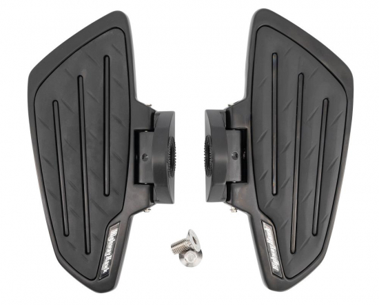 HH Fahrer-Trittbretter / New Tech Glide / schwarz matt / Honda VT 750 Shadow - Spirit / RC50 / RC53 / 1 Paar / ABE