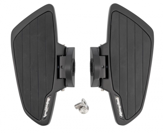 HH Fahrer-Trittbretter / Smooth - schwarz / Honda VT 750 ACE C2 / RC44 / 1 Paar / ABE