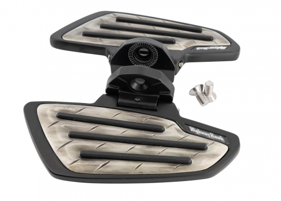 HH Fahrer -Trittbretter / New Tech Glide - Metall / schwarz / Honda VT 750 ACE C2 / RC 44 / 1 Paar / ABE