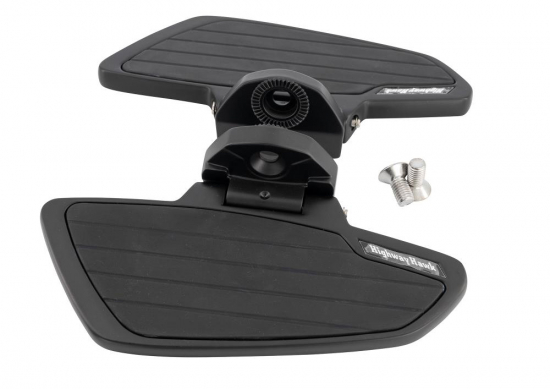 HH Fahrer-Trittbretter / Smooth - schwarz / Honda VT 750 Shadow - Spirit / RC 50/53 / 1 Paar / ABE
