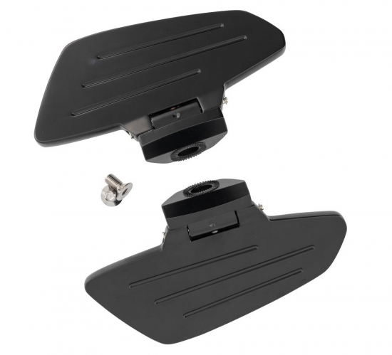 HH Fahrer-Trittbretter / New Tech Glide - Metall / schwarz / Suzuki M 1500 / 1 Paar / ABE