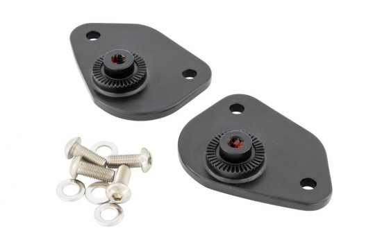 HH Fahrer -Trittbretter / New Tech Glide - Metall / schwarz / Honda VT 750 ACE C2 / RC 44 / 1 Paar / ABE