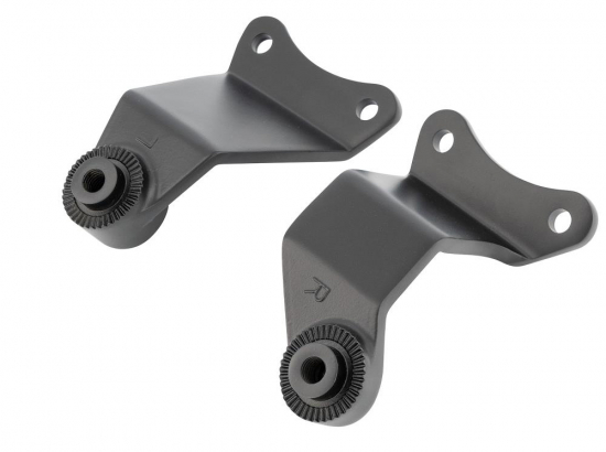 HH Fahrer-Trittbretter / Smooth - schwarz / Honda VT 750 Shadow - Spirit / RC 50/53 / 1 Paar / ABE