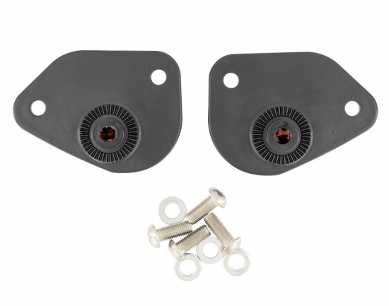 HH Fahrer -Trittbretter / New Tech Glide - Metall / schwarz / Honda VT 750 ACE C2 / RC 44 / 1 Paar / ABE