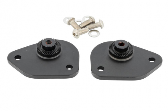 HH Fahrer-Trittbretter / Smooth Chrom  / Honda VT 750 ACE C2 / RC 44 / 1 Paar / ABE