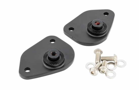 HH Fahrer-Trittbretter / Smooth Chrom  / Honda VT 750 ACE C2 / RC 44 / 1 Paar / ABE