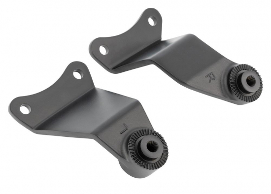 HH Fahrer-Trittbretter / Smooth - schwarz / Honda VT 750 Shadow - Spirit / RC 50/53 / 1 Paar / ABE
