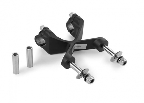 RISER Cross Style / schwarz / 100 mm / für bekannte Chopper / TÜV