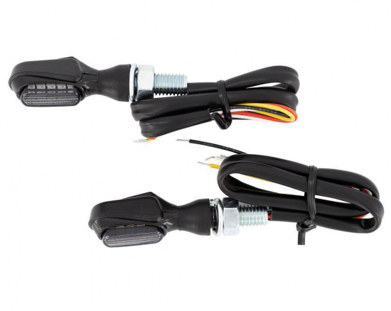 BR BLACK / ALL - IN - ONE / Rücklichtblinker Kombi / HEAT - schwarz / dunkles Glas / 1 Paar / E-Zeichen